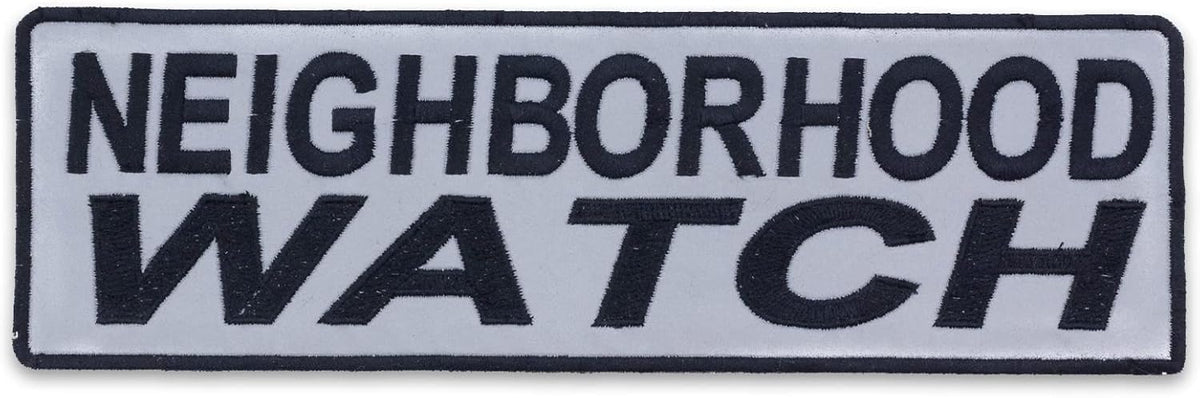 Reflective Neighborhood Watch Center Back Patch - for Biker Vest Jacket
