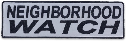 Reflective Neighborhood Watch Center Back Patch - for Biker Vest Jacket