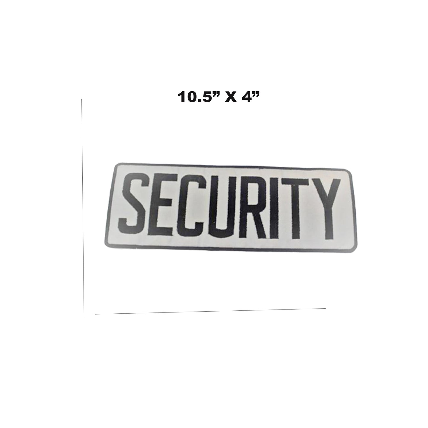 Reflective Security Center Back Patch - for Biker Vest Jacket
