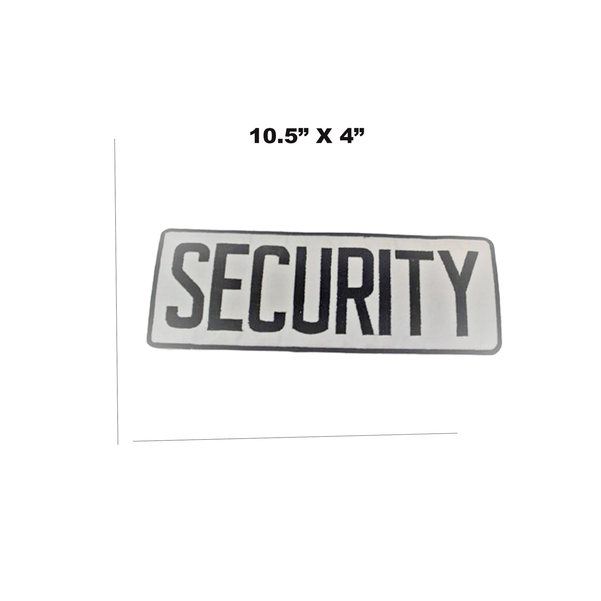 Reflective Security Center Back Patch - for Biker Vest Jacket