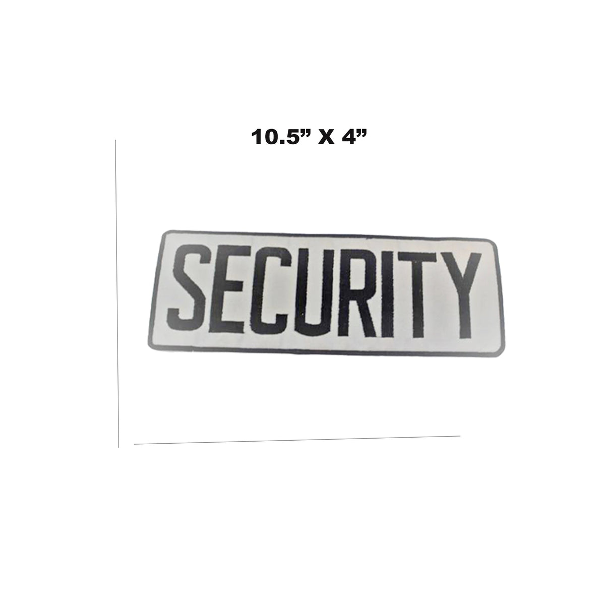 Reflective Security Center Back Patch - for Biker Vest Jacket