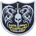 Ride Free Shield Center Back Patch - for Biker Vest Jacket