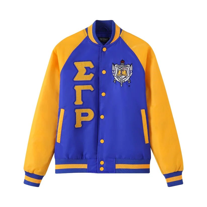Sigma Gamma Rho Bomber Jacket - Custom Lining Sorority