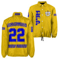Sigma Gamma Rho Gold Coach Jacket – Custom Embroidered SGRho Crossing Jacket