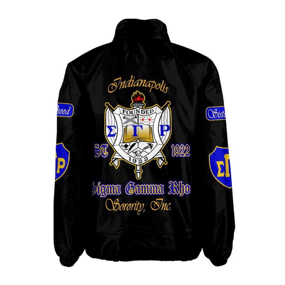 Sigma Gamma Rho Signature Coach Jacket – Custom Embroidered Greek Letter Jacket