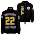 Sigma Gamma Rho Sorority Crossing Jacket – Custom Crest & Name Embroidered Coach Jacket