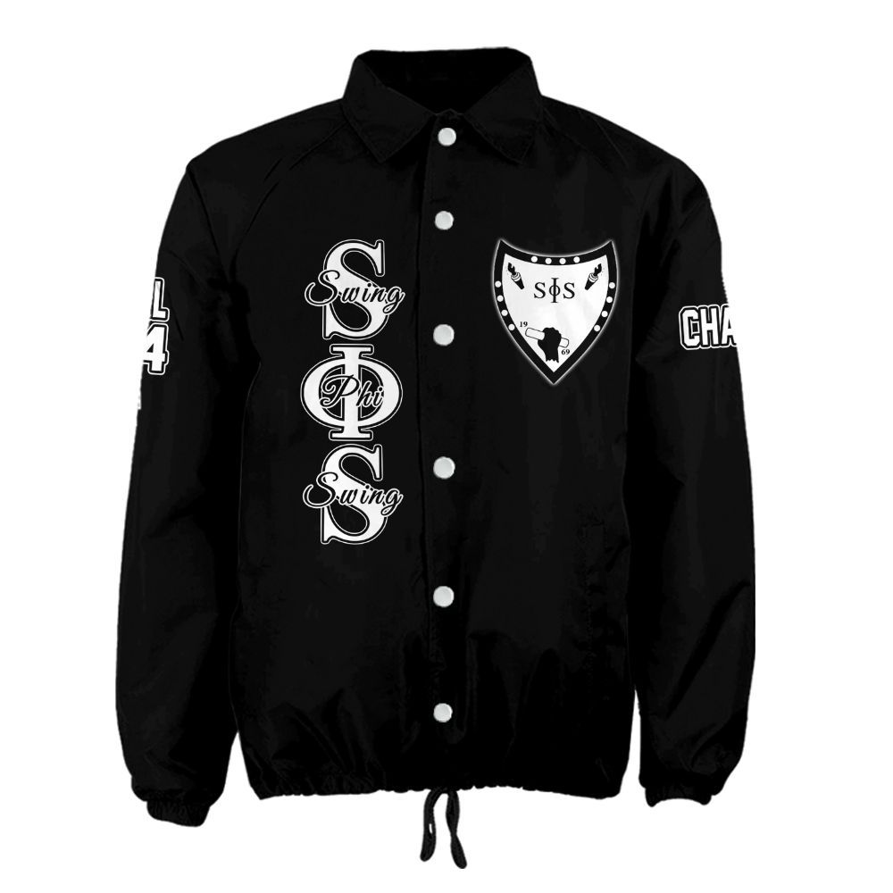 Swing Phi Swing Personalized Crossing Jacket – Embroidered Crest & Line Details