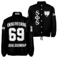Swing Phi Swing Personalized Crossing Jacket – Embroidered Crest & Line Details