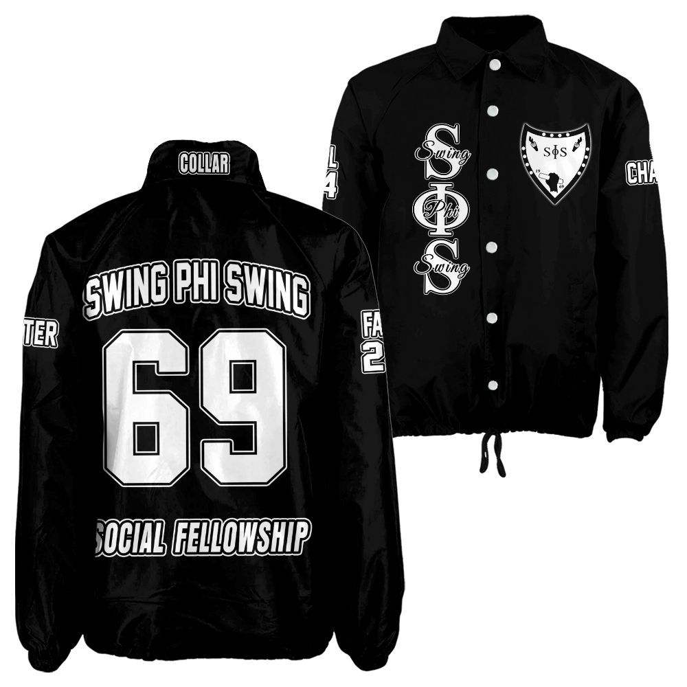 Swing Phi Swing Personalized Crossing Jacket – Embroidered Crest & Line Details