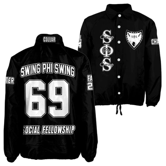 Swing Phi Swing Personalized Crossing Jacket – Embroidered Crest & Line Details