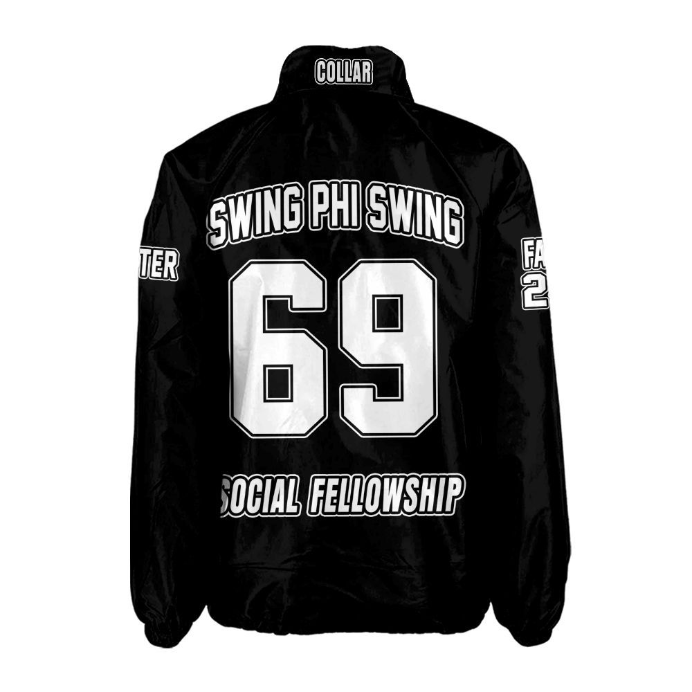 Swing Phi Swing Personalized Crossing Jacket – Embroidered Crest & Line Details