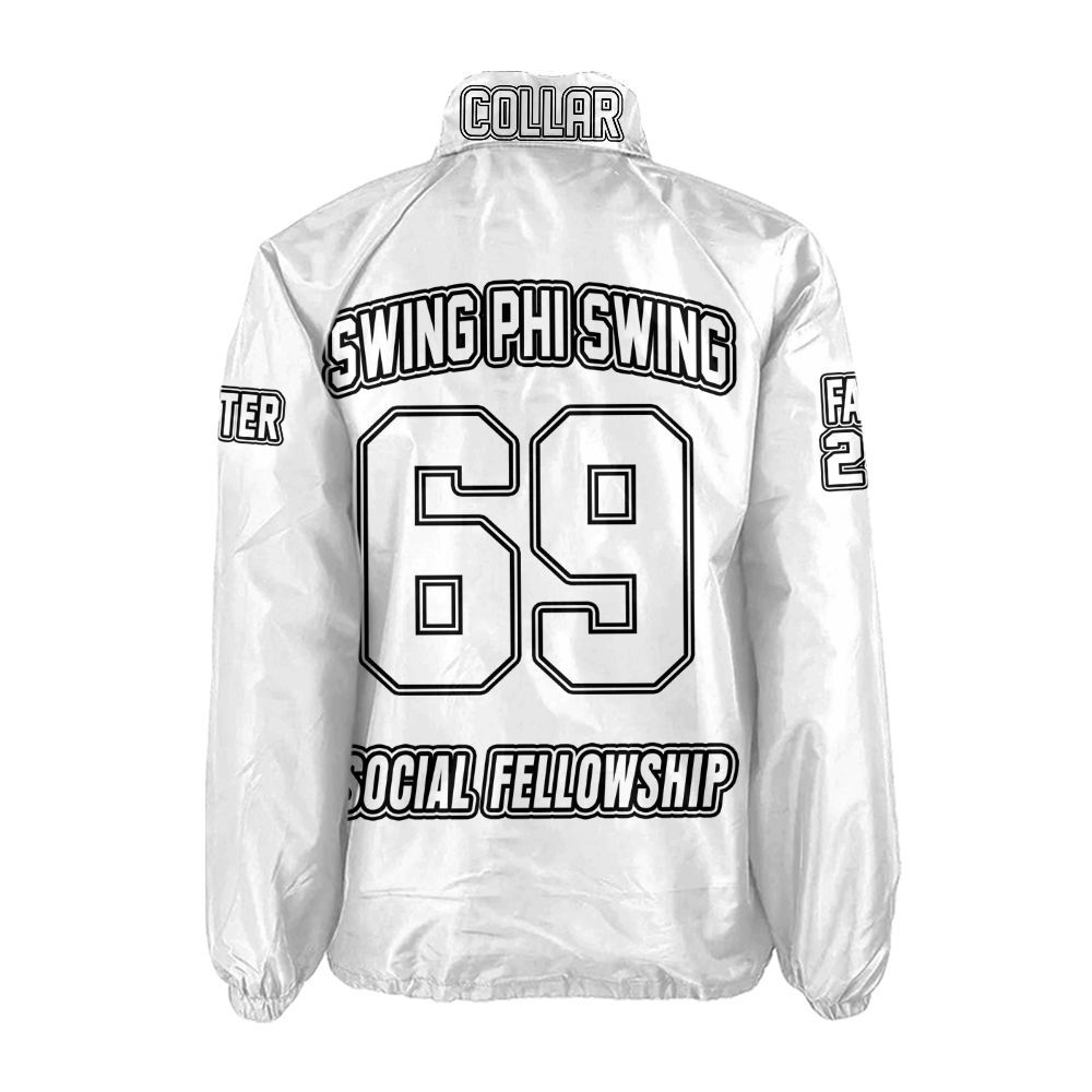 Swing Phi Swing Social Coach Jacket – Custom Embroidered Gear