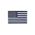 USA Flag Center Back Patch - Black on White USA Patriotic for Biker Vest Jacket