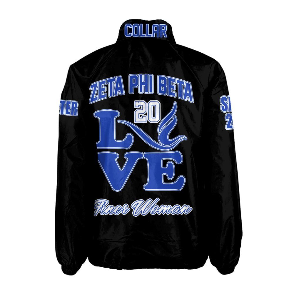 Zeta Phi Beta "Legacy & Loyalty" Coach Jacket – Custom Greek Letter Embroidery