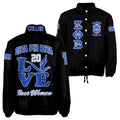Zeta Phi Beta "Legacy & Loyalty" Coach Jacket – Custom Greek Letter Embroidery