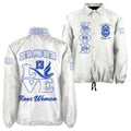 Zeta Phi Beta Signature Coach Jacket – Custom Embroidered Greek Letter Jacket