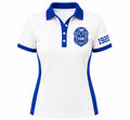 Zeta Phi Beta Women's White Polo Shirt | Custom Embroidered Crest & 1920 Sleeve